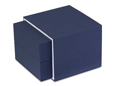 Premium Blue Soft Touch Bangle Box - Imagen Estandar - 6