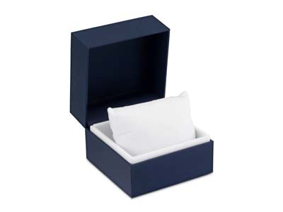 Premium Blue Soft Touch Bangle Box - Imagen Estandar - 7