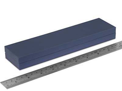 Premium Blue Soft Touch Bracelet Box - Imagen Estandar - 3