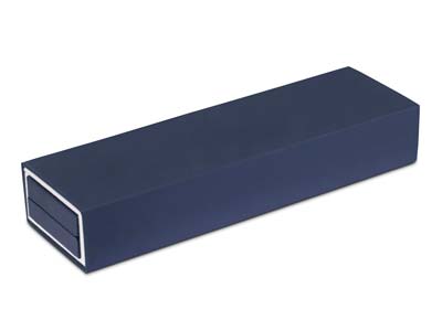 Premium Blue Soft Touch Bracelet Box - Imagen Estandar - 4