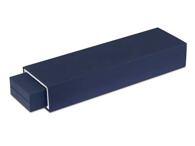 Premium Blue Soft Touch Bracelet Box - Imagen Estandar - 6