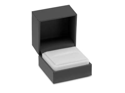 Premium Grey Soft Touch Ring Box - Imagen Estandar - 1