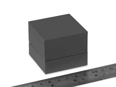 Premium Grey Soft Touch Ring Box - Imagen Estandar - 3