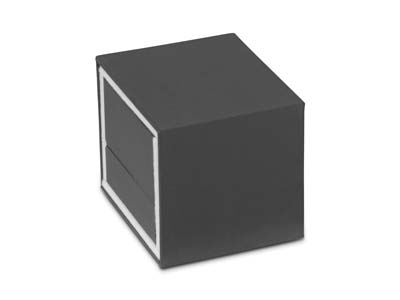 Premium Grey Soft Touch Ring Box - Imagen Estandar - 4