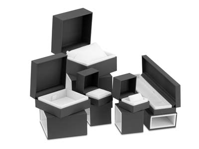 Premium Grey Soft Touch Ring Box - Imagen Estandar - 8