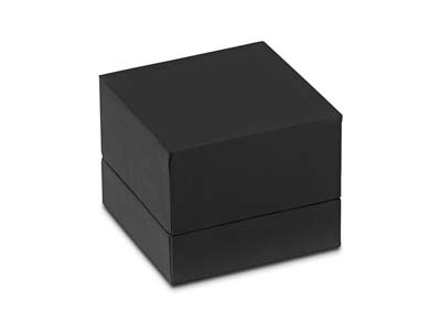Estuche De Anillo Premium, Caucho Negro - Imagen Estandar - 2