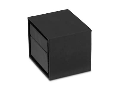 Premium Black Soft Touch Ring Box - Imagen Estandar - 4