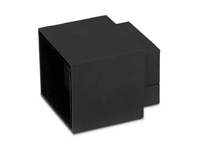 Estuche De Anillo Premium, Caucho Negro - Imagen Estandar - 5