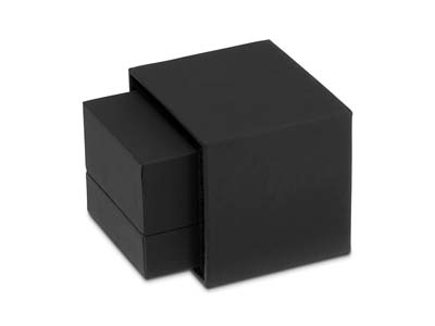 Estuche De Anillo Premium, Caucho Negro - Imagen Estandar - 6