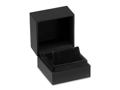 Premium Black Soft Touch E/ring Box - Imagen Estandar - 1