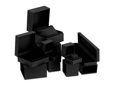 Premium Black Soft Touch E/ring Box - Imagen Estandar - 8