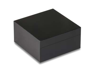 Estuche Universal Pequeño Modelo, Fibra De Madera Negra Lisa - Imagen Estandar - 2