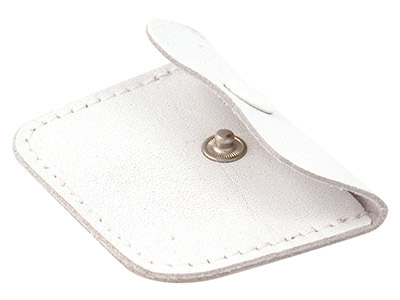 Pochette Modelo Grande, Piel Color Blanco - Imagen Estandar - 2