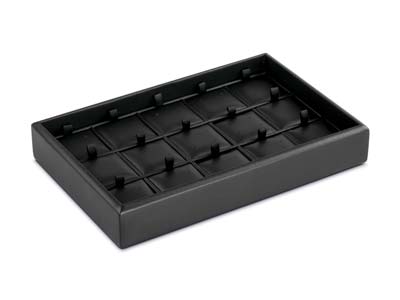 Expositor Para Aretes Negro, Apilable