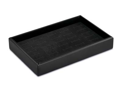 Bandeja Para Anillos Negra, Apilable