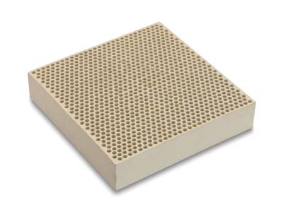 Tabla De Soldadura Cerámica Pequeña Honeycomb 100  X 100 X 21 MM - Imagen Estandar - 1