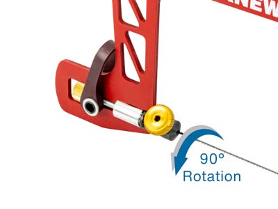 Bocfil Con Palanca De Resorte Y Abrazadera Para Cuchillas Giratorias, Altura 7,60 Cm, Knew Concepts - Imagen Estandar - 4