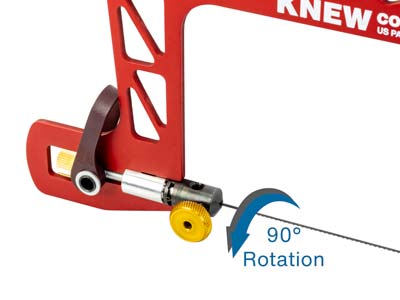 Bocfil Con Palanca De Resorte Y Abrazadera Para Cuchillas Giratorias, Altura 7,60 Cm, Knew Concepts - Imagen Estandar - 5