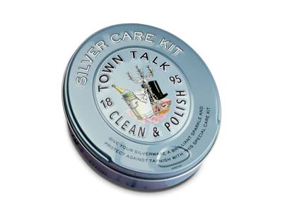 Kit De Cuidado Antideslustre Para Plata, Paño Impregnado Y 8 Paños Húmedos Pequeños, Town Talk - Imagen Estandar - 4