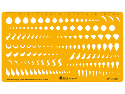 Plantilla De Diseño De Joyera Paraformas Abstractas Pequeñas