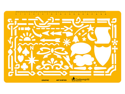 Plantilla Para Diseñar Y Dibujar Símbolos De Fantasía, De 5 a 62 mm - Imagen Estandar - 1