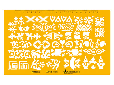 Plantilla Para Diseñar Y Dibujar Patrones Decorativos De Fantasía, De 11 a 34 mm - Imagen Estandar - 1