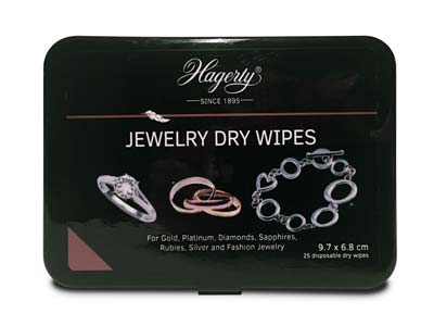 Hagerty Jewellery Dry Wipes, Paquete De 25
