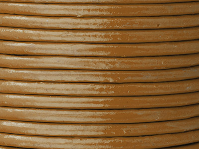 Cordón De Cuero Redondo Marrón De 2mm De Diámetro, 1 X 5 Metros De Largo - Imagen Estandar - 2