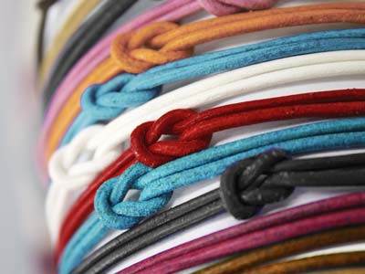 Cordón De Cuero Redondo Color Marino, De 2 MM De Diámetro, 3 X 1 Metro De Largo - Imagen Estandar - 3