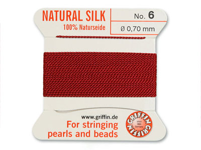 Hilo Griffin Silk Granate, Tamaño 6