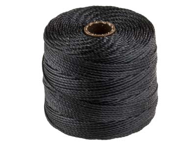 Cordn Negro Para Abalorios S-lon De Beadsmith Tex 210 De Calibre 18,70 M