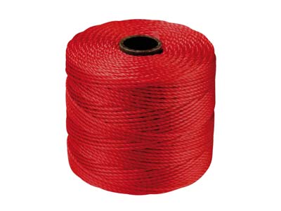 Cordn Beadsmith S-lon De Color Rojo Shanghái Para Abalorios Tex 210 70m