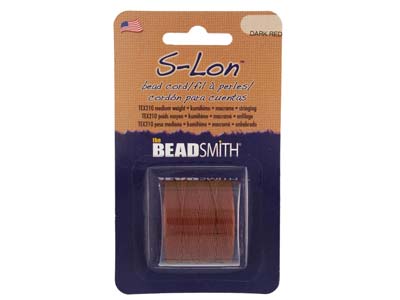 Beadsmith S-lon Bead Cord Brown Tex 210, Gauge #18 70m - Imagen Estandar - 1