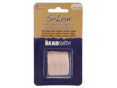 Beadsmith S-lon Bead Cord Natural Tex 210 Gauge #18 70m - Imagen Estandar - 1