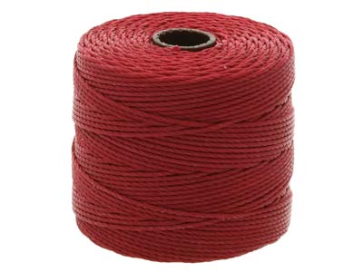 Beadsmith S-lon Bead Cord Dark Red Tex 210 Gauge #18 70m - Imagen Estandar - 2
