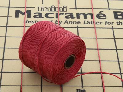 Beadsmith S-lon Bead Cord Dark Red Tex 210 Gauge #18 70m - Imagen Estandar - 4