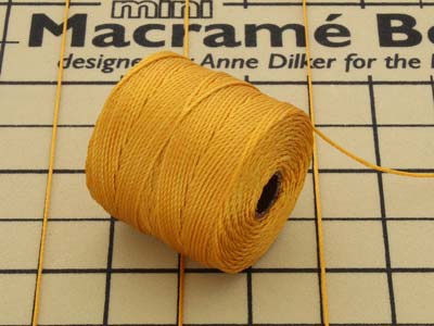 Beadsmith S-lon Bead Cord Light Gold Tex 210 Gauge #18 70m - Imagen Estandar - 4