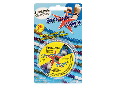 Cordn De Cuentas Elástico Stretch Magic De 0,5 MM X Carrete De 25 M