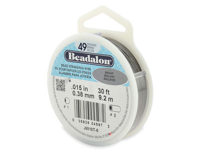 Hilo Brillante Beadalon De 49 Hebras, 0,38 MM X 9,2 M