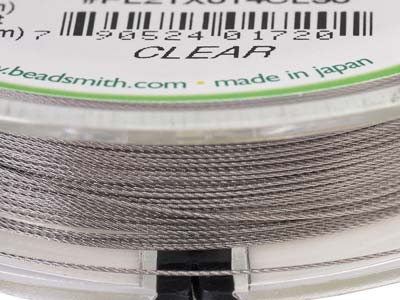 Alambre Flexrite De 21 Hilos, 0,36 mm, Transparente, 9,14 Metros, Beadsmith - Imagen Estandar - 6