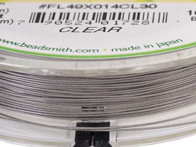 Hilo Flexrite De 49 Hilos, 0,36 mm,transparente, 9,14 Metros, Beadsmi Th - Imagen Estandar - 6