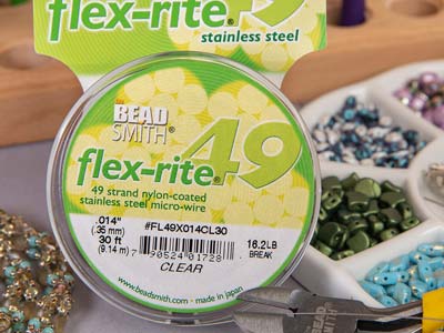 Hilo Flexrite De 49 Hilos, 0,36 mm,transparente, 9,14 Metros, Beadsmi Th - Imagen Estandar - 8