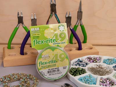 Alambre Flexrite De 49 Hebras, 0,36 mm, Dorado, 9,14 Metros, Beadsmith - Imagen Estandar - 6