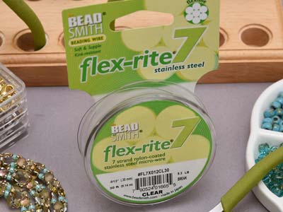 Hilo Flexrite De 7 Hebras, 0,30 Mm,transparent, 9,14 Metros, Beadsmit H - Imagen Estandar - 8