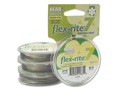 Beadsmith Flexrite, 7 Strand, Clear, 0.45mm, 9.1m - Imagen Estandar - 2