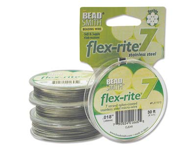 Hilo Flexrite De 7 Hebras, 0,30 Mm,transparente, 9,14 Metros, Beadsmi Th - Imagen Estandar - 2