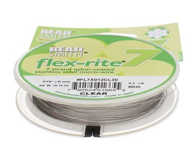 Beadsmith Flexrite, 7 Strand, Clear, 0.45mm, 9.1m - Imagen Estandar - 4