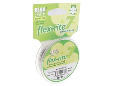 Hilo Flexrite De 7 Hebras, 0,30 Mm,transparente, 9,14 Metros, Beadsmi Th - Imagen Estandar - 6
