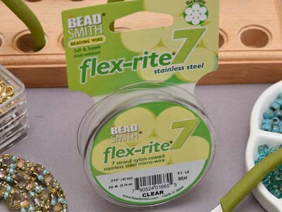 Hilo Flexrite De 7 Hebras, 0,30 Mm,transparente, 9,14 Metros, Beadsmi Th - Imagen Estandar - 8