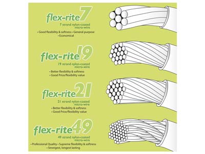 Hilo Flexrite De 7 Hebras, 0,30 Mm,transparente, 9,14 Metros, Beadsmi Th - Imagen Estandar - 9